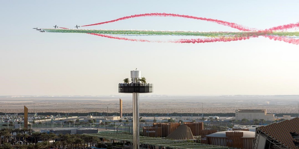 Spectacular Air Show Perform By UAE and Saudi Pilots at Expo 2020 Dubai